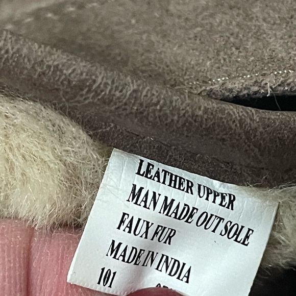 Kurt Geiger Tan Suede Double Buckle Heeled Boot With Shearling Lining, 9.5 - Picture 4 of 10